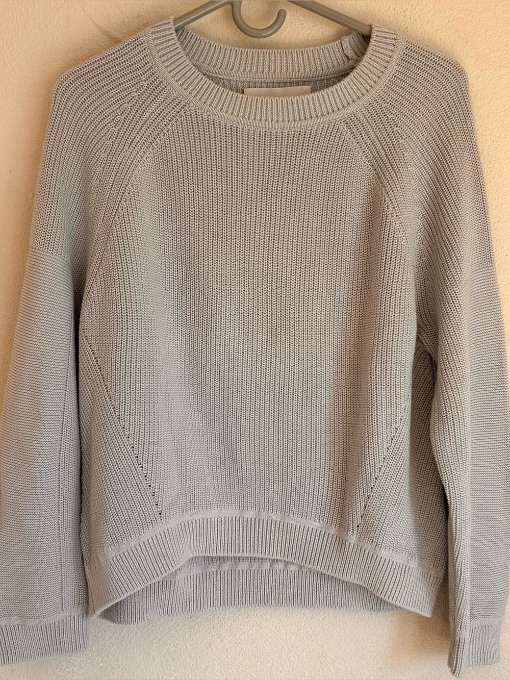 brochu walker sweater xs gray knit pullover